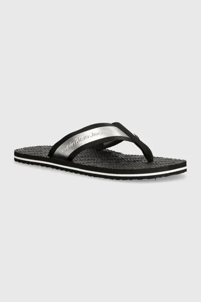 ПЛЯЖНЫЕ САНДАЛИИ ИЗ ШЛЕПАНЦЕВ MET Calvin Klein Jeans, черный