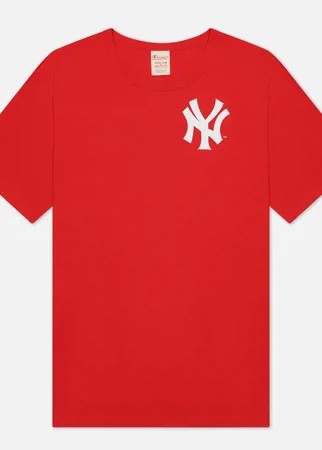Мужская футболка Champion Reverse Weave New York Yankees Crew Neck, цвет красный, размер S