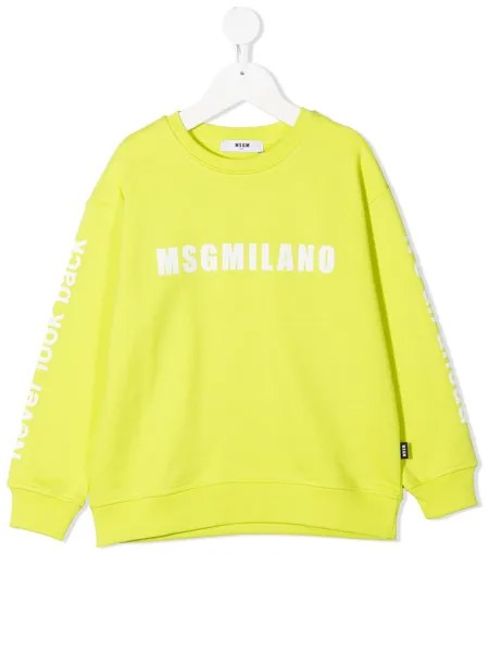 MSGM Kids толстовка с принтом