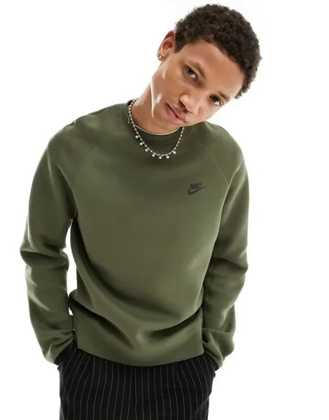 Толстовка Nike Tech Fleece цвета хаки