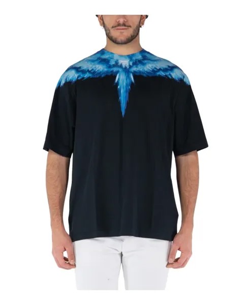 Яркая футболка с крыльями Marcelo Burlon, черный