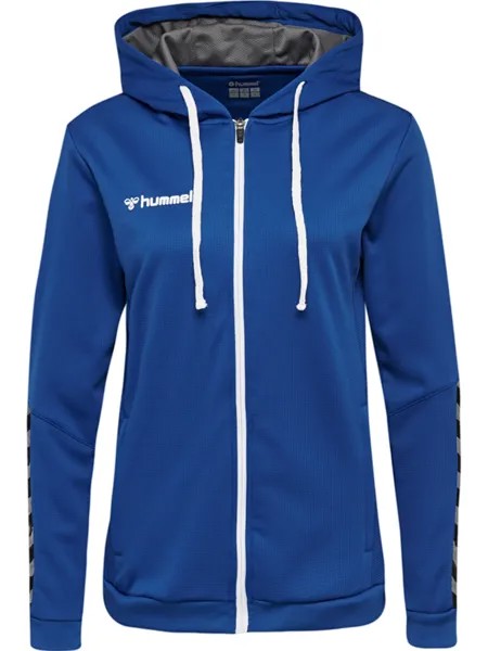 Толстовка Hummel Hoodie Hmlauthentic Poly Zip Hoodie Woman, цвет TRUE BLUE