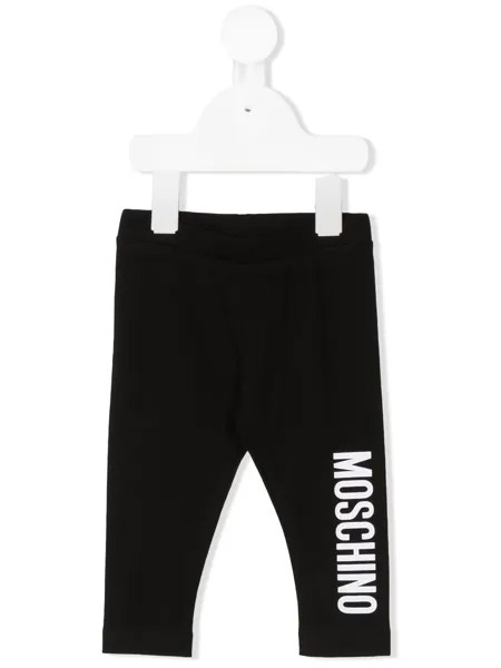 Moschino Kids легинсы с логотипом