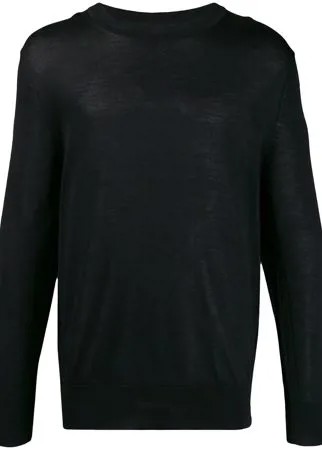 AMI Paris свитер в рубчик с круглым вырезом