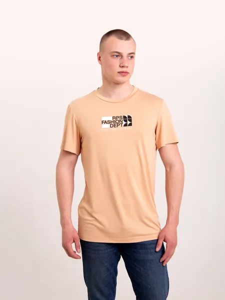 Футболка мужская RAPOSA casual бежевая 56 RU