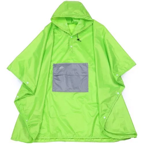 Водонепроницаемый плащ-дождевик Mobylos, пончо с капюшоном и большим карманом, универсальный размер