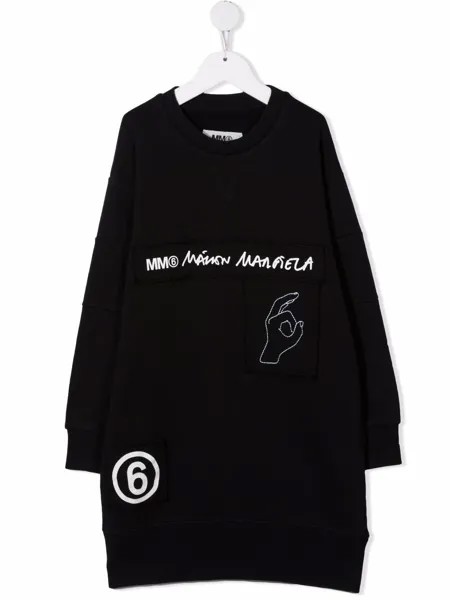 Maison Margiela платье-джемпер с логотипом