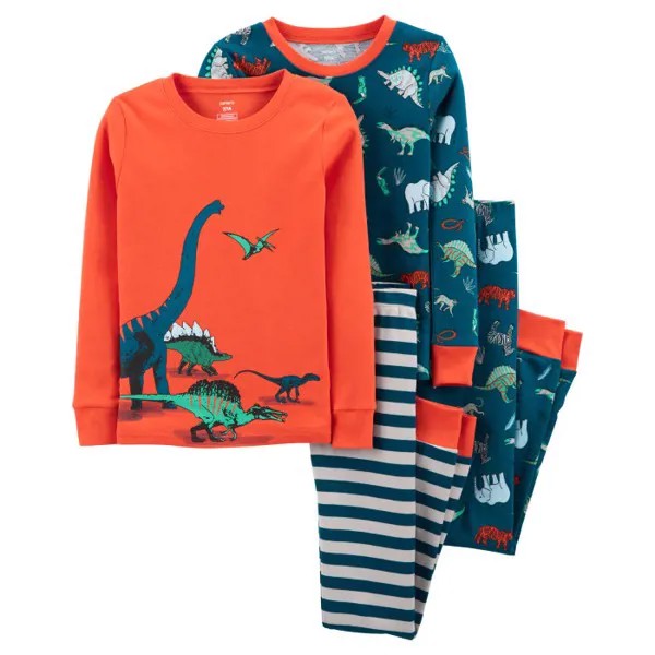 Carter's Пижама для мальчика с динозаврами (4 предмета) 3M046310