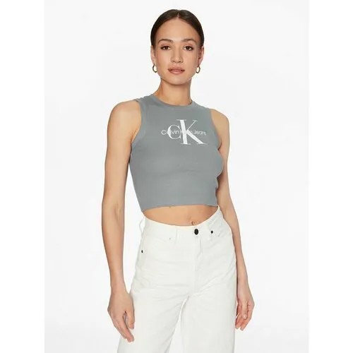 Топ Calvin Klein Jeans, размер L [INT], серый