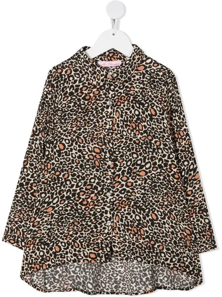 Miss Blumarine платье-рубашка с леопардовым принтом