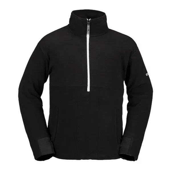 Худи на молнии VOLCOM Polar Fleece Mock 1/2 Zip Black