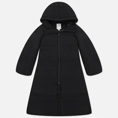 Женский пуховик Y-3 Classic Puffy Down Hoodie Coat, цвет чёрный, размер S