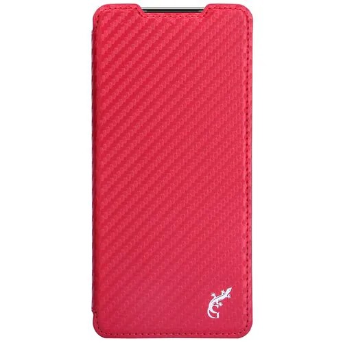 Чехол-книжка G-Case Slim Premium для Samsung Galaxy A52 SM-A525F красный карбон