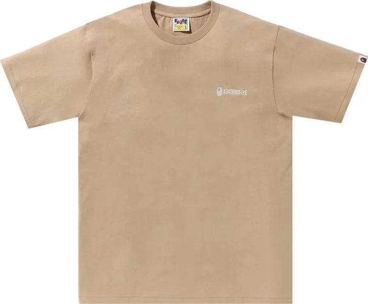 Футболка BAPE Small Logo 'Beige', загар