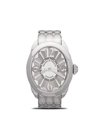 Backes & Strauss наручные часы Regent Steel 3238 38 мм с бриллиантами