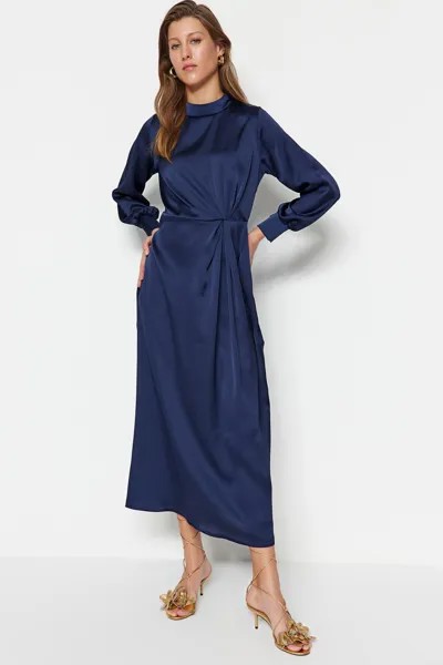 Вечернее платье - Темно-синий - Макси Trendyol Modest, темно-синий