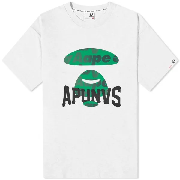 Футболка AAPE Street Baseball Universe, серый