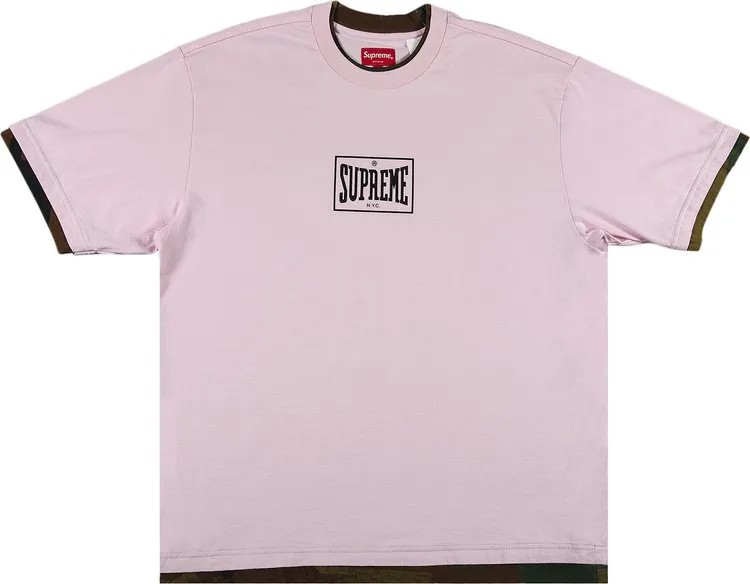 Футболка Supreme Layered Short-Sleeve Top 'Pink', розовый
