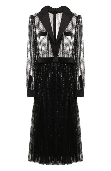 Платье с отделкой пайетками Dolce & Gabbana