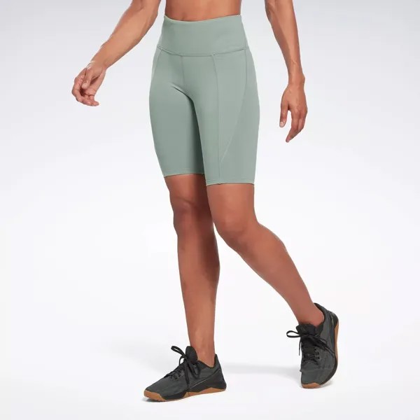 Велосипедные шорты Lux с высокой посадкой Reebok, зеленый