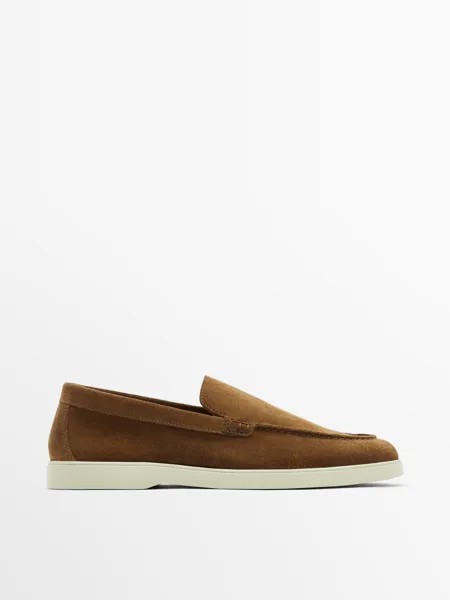 Лоферы мужские Massimo Dutti 124701507 коричневые 45 EU (доставка из-за рубежа)