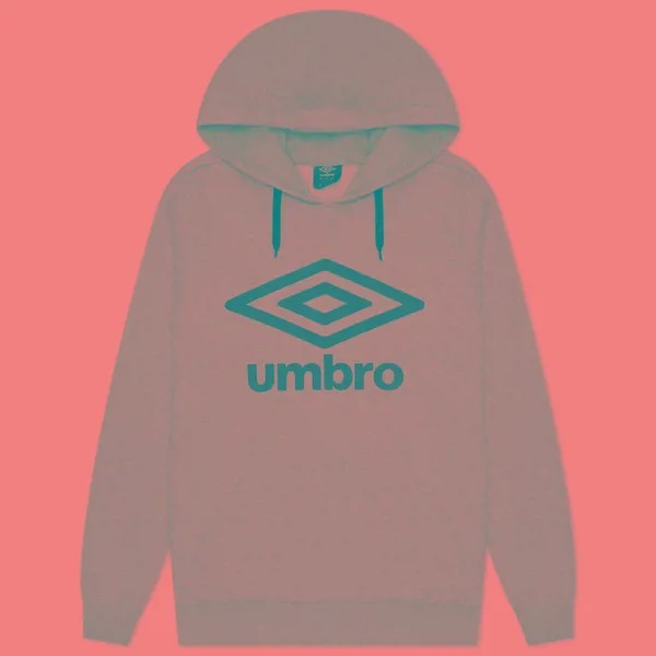 Мужская толстовка Umbro FW Large Logo Hoodie серый, Размер XL