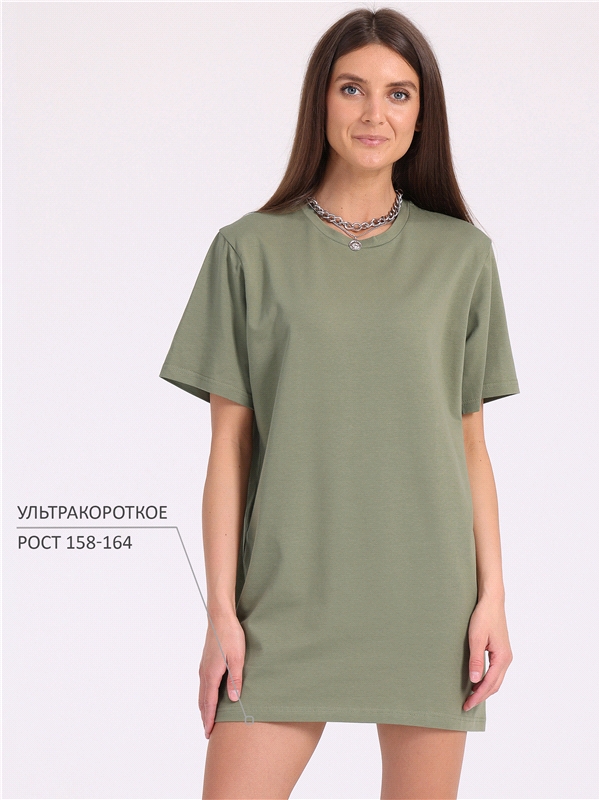 Платье женское Апрель 1ЖПК4397804 хаки 96-100/164