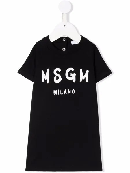 MSGM Kids футболка с логотипом