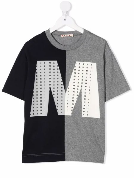 Marni Kids футболка с логотипом