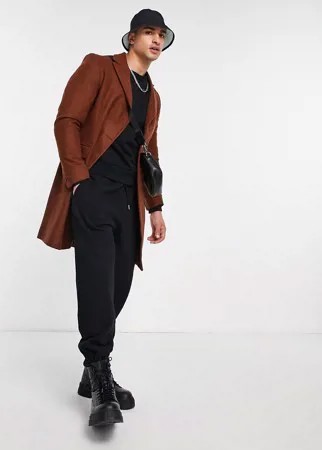 Шерстяное пальто Bolongaro Trevor Mikey-Черный