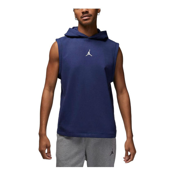 Толстовка Air Jordan Dri-FIT Sport Men's Fleece Sleeveless Hoodie 'Blue', синий