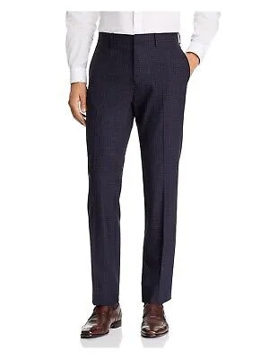 THEORY Мужские синие брюки в клетку 36 Waist