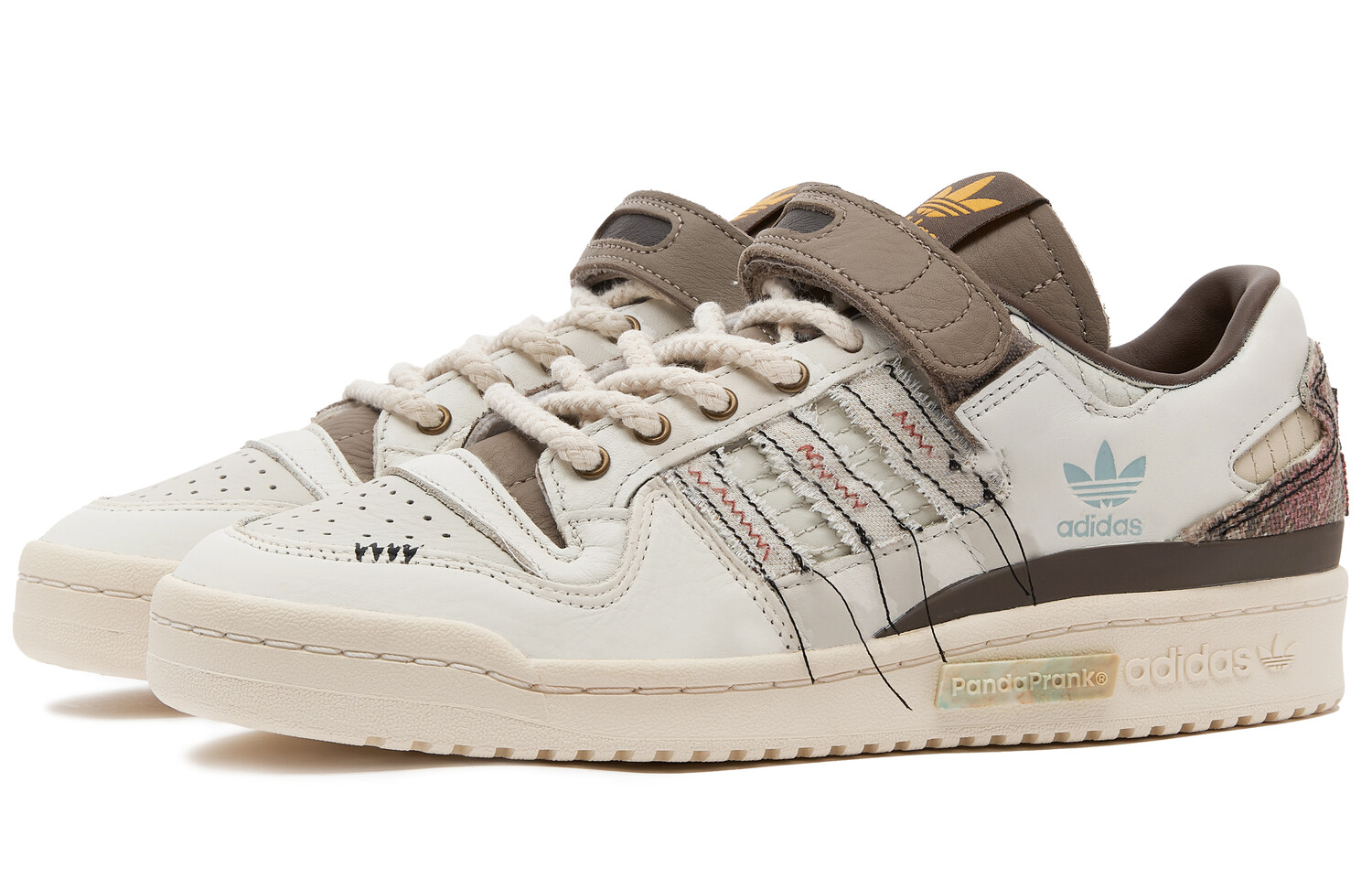 Кроссовки adidas originals FORUM 84 Skateboarding Shoes Unisex Low-top White/Brown, хаки