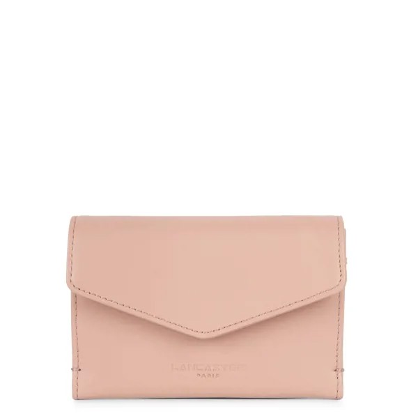 Flap card holder with snap Paris PM Lancaster 131-028 Nude