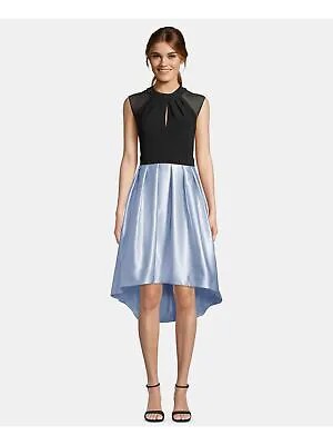 Женское голубое прозрачное шелковое вечернее платье миди с вырезом «капля» BETSY - ADAM 10