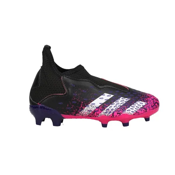 Adidas Predator Freak .3 Футбольные бутсы без шнурков с твердым покрытием для девочек, размер 10.