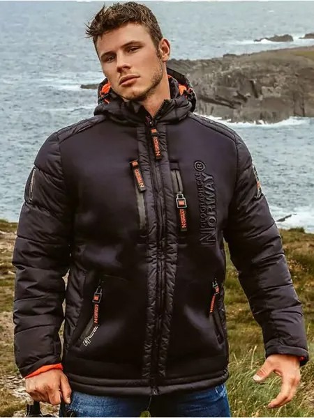 Зимняя куртка повседневного кроя Geographical Norway, черный