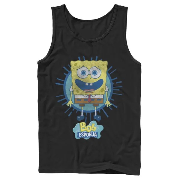 Мужская майка Nickelodeon SpongeBob SquarePants Bob Rays с испанским рисунком и рисунком
