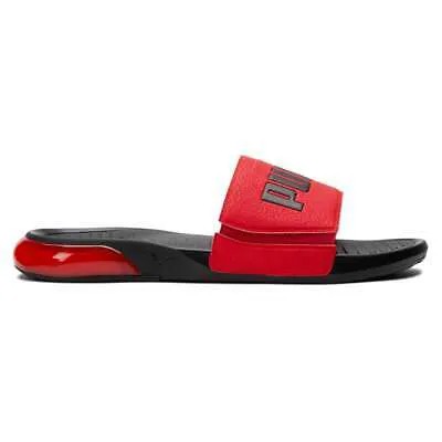 Мужские черные, красные повседневные сандалии Puma VizCat Slide 38599701