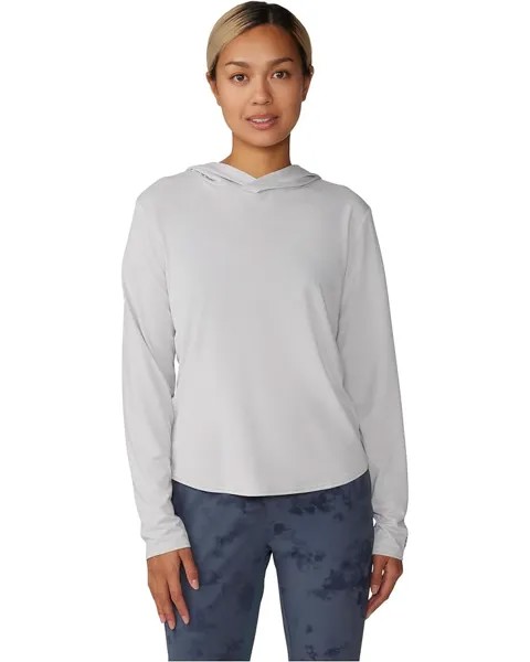 Худи Mountain Hardwear Sunblocker Long Sleeve, цвет Grey Ice Heather