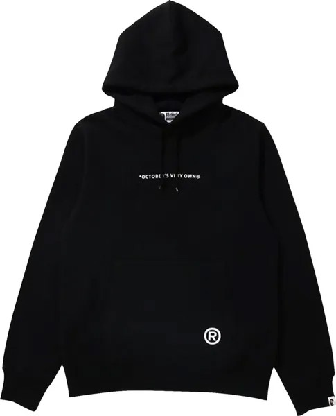 Худи BAPE x OVO Pullover Hoodie 'Black', черный