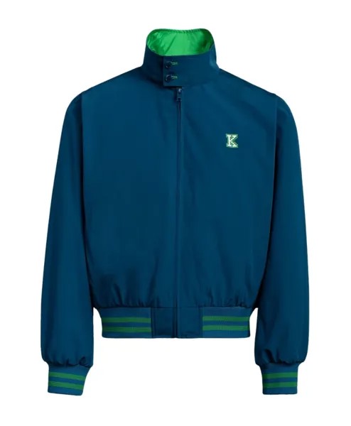 Эффектная куртка бомбер из утиной шерсти Kenzo, синий