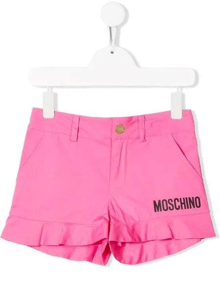 Moschino Kids шорты с логотипом