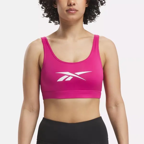 Спортивный бюстгальтер для тренировок Reebok, цвет Semi Proud Pink