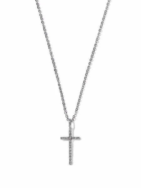 AS29 колье Cross из белого золота с бриллиантом