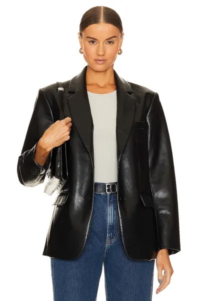 Пиджак ANINE BING Classic, цвет Black Recycled Leather