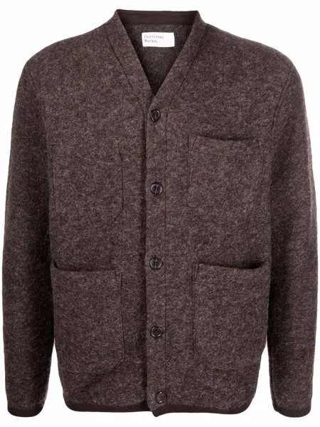 Universal Works multiple-pocket v-neck cardigan