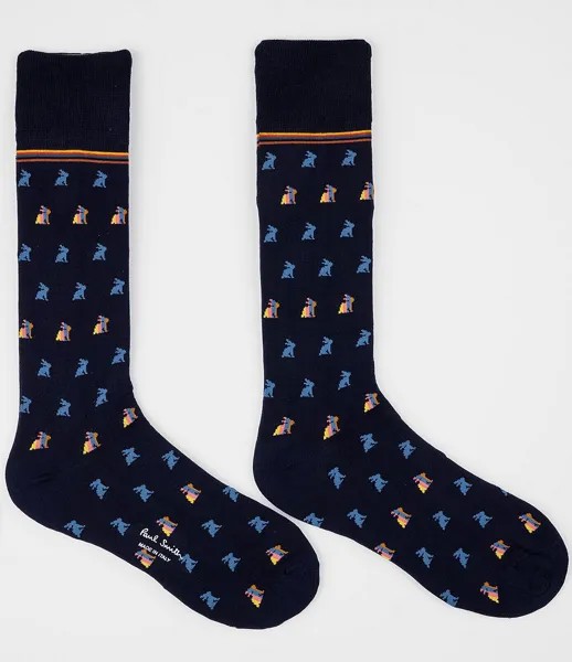 Носки Paul Smith Cole Rabbit Crew, 2 пары, синий