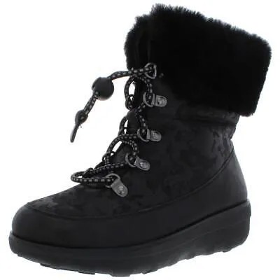 Женские зимние сапоги из овечьей шерсти Fitflop Holly Black Обувь 5 Medium (B,M) BHFO 8465