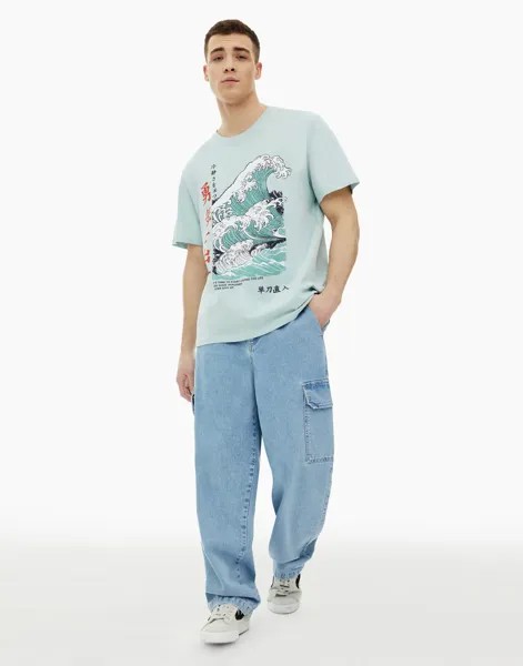 Футболка мужская Gloria Jeans BKT012200 зеленая XL